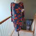 Lularoe Dresses | Lularoe Blue Orange Paisley Debbie Dress Xs Nwt | Color: Blue/Orange | Size: Xs