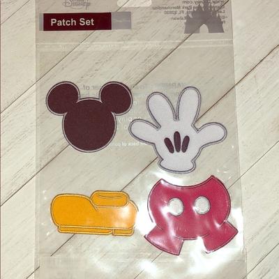 Disney Other | Disney Mickey Mouse Iron On Patches | Color: White/Silver | Size: Os