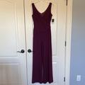 Nine West Other | Nine West Sleeveless Jumpsuit Size 4 Color Raisin | Color: Purple/Red | Size: 4