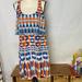 Jessica Simpson Dresses | Jessica Simpson Sleeveless Dress Orange Blue 12 | Color: Blue/Orange | Size: 12