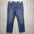 Levi's Jeans | Levis Medium Wash Distressed Crop Boyfriend Jeans | Color: Blue | Size: 29