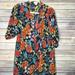 Lularoe Tops | Lularoe (1.0) Med Shirley Floral Print Kimono Bnwt | Color: Blue/Red | Size: M