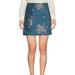 Free People Skirts | Free People Women’s Mini Skirt In Jade Color | Color: Blue | Size: 6