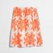 J. Crew Skirts | J. Crew Factory Neon Floral Flounce Skirt | Color: Orange/White | Size: 0