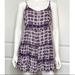 Brandy Melville Dresses | Brandy Melville Swim Cover-Up Dress / Casual Dress | Color: Purple/White | Size: Os