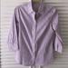 J. Crew Tops | J.Crew Stretch Striped Dress Shirt 3/4 Sleeve | Color: Purple/White | Size: S