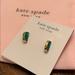 Kate Spade Jewelry | Kate Spade Earrings Sliced Scallops In Emerald | Color: Gold/Green | Size: Os