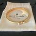 Kate Spade Jewelry | Kate Spade Bow Bracelet | Color: Gold/White | Size: Os