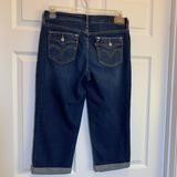 Levi's Pants & Jumpsuits | Levi’s Red Tab High Rise Denim Cuffed Capri 10 | Color: Blue | Size: 10