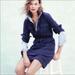 J. Crew Dresses | J. Crew Garment-Dyed Drawstring Shirtdress | Color: Blue | Size: 0