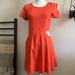 Anthropologie Dresses | Leith Orange Cut Out Dress | Color: Orange/Silver | Size: S