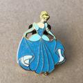 Disney Jewelry | Disney Cinderella Enamel Collectible Pin | Color: Blue/Gold | Size: Os