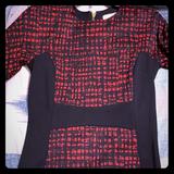 Michael Kors Dresses | Michael Kors Fitted Midi Dress | Color: Black/Red | Size: 2