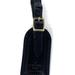Louis Vuitton Accessories | Louis Vuitton Black Leather Luggage Tag Bag Charm | Color: Black | Size: 1.5"L X 0.25"W X 2.75"H