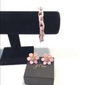 J. Crew Jewelry | J. Crew Pink And Gold Bracelet & Earring Set | Color: Gold/Pink | Size: Os