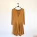 Free People Dresses | Free People Beach Gold Fit & Flare Summer Dress | Color: Gold | Size: M