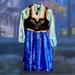 Disney Costumes | Disney Anna Dress Size 10 | Color: Black/Blue | Size: 10