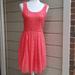 J. Crew Dresses | J. Crew Swirling Lace Fit & Flare Dress Size 2 | Color: Red | Size: 2