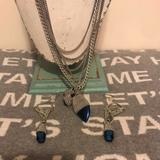 Jessica Simpson Jewelry | Jessica Simpson Earrings Necklace Set | Color: Blue | Size: Os