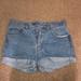 Brandy Melville Shorts | Brandy Melville John Galt Jean Shorts | Color: Silver | Size: S