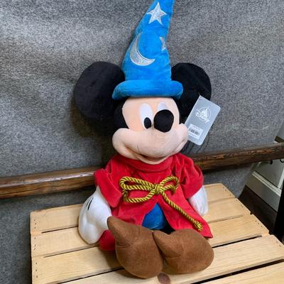 Disney Toys | Fantasia Sorcerer Mickey Mouse Plush Toy | Color: Blue/Red | Size: Osb
