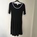 Lularoe Dresses | Lularoe Black Nicole Dress Sz Medium | Color: Black/Gray | Size: M