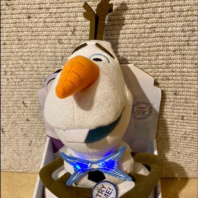 Disney Toys | Disney Olaf Singing Plush Toy | Color: White | Size: 12” Tall