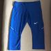 Nike Pants & Jumpsuits | Blue Nike Crop Leggings | Color: Blue | Size: S