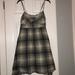 Converse Dresses | Converse One Star Plaid Dress | Color: Cream/Gray | Size: M