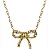 Giani Bernini Jewelry | Giani Bernini 18k Gold Over Sterling Bow Necklace | Color: Gold | Size: Os