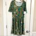 Lularoe Dresses | Bnwt Lularoe Nicole Dress In Camouflage Print | Color: Green | Size: Xl
