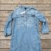 J. Crew Dresses | Jcrew B9841 Drapey Chambray Shirtdress Denim | Color: Blue | Size: S