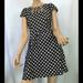 Anthropologie Dresses | Maeve Anthropologie Fit Flare Polka Dot Dress 2 | Color: Black/White | Size: 2