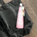 Pink Victoria's Secret Other | Bogo Pink Waterbottle And Black Tote Nwt | Color: Black/Pink | Size: Os