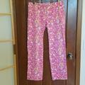 Lilly Pulitzer Pants & Jumpsuits | Lilly Pulitzer Whitney Pants, Pink & Yellow Print | Color: Pink/Yellow | Size: 2