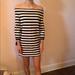 J. Crew Dresses | J. Crew Striped Off The Shoulder Dress | Color: Blue/White | Size: Xxs