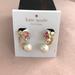Kate Spade Jewelry | Kate Spade Freshwater Pearl Earrings | Color: Gold/Pink | Size: Os