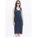 Madewell Dresses | Madewell Jersey Tank Midi Dress, Size Xxs | Color: Blue/Gray | Size: S