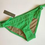 J. Crew Swim | J.Crew $46 Side-Knot Hipster Bikini Bottom A6045 | Color: Green | Size: Various
