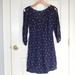 American Eagle Outfitters Dresses | Navy Printed Longsleeve Dress | Color: Blue | Size: Xs