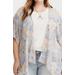 Torrid Jackets & Coats | Grey Floral Torrid Kimono | Color: Cream/Gray | Size: 22w