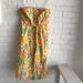 Lilly Pulitzer Dresses | Lilly Pulitzer Wyatt Strapless Floral Dress Sz 6 | Color: Green/Yellow | Size: 6