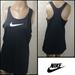 Nike Tops | Nike Black Racerback Tank Top Workout Shirt | Color: Black/White | Size: Xl