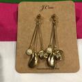 J. Crew Jewelry | Gold Drop Earrings W Shells And Pearls Nwt | Color: Gold | Size: Os