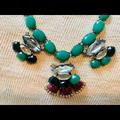 J. Crew Jewelry | Jcrew Chunky Statement Necklace | Color: Blue/Green | Size: Os