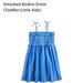 J. Crew Dresses | J. Crew Striped Blue & Silver Smocked Dress - Sz 2 | Color: Blue | Size: 2tg