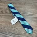 J. Crew Accessories | J. Crew Nwt Navy & Teal Stripe Skinny Tie | Color: Blue | Size: Os