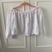 Brandy Melville Tops | Brandy Melville White Off The Shoulder Top | Color: White | Size: One Size