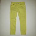 J. Crew Jeans | J.Crew Toothpick Jeans Women's 27 Ankle Yellow | Color: Green/Yellow | Size: 27