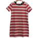 J. Crew Dresses | J. Crew Rugby Stripe Dress Size Small Coral Blue Stripes Nautical Zipper | Color: Cream/Red | Size: S